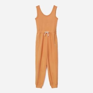 NWT Everlane French Terry Jumpsuit XS Orange